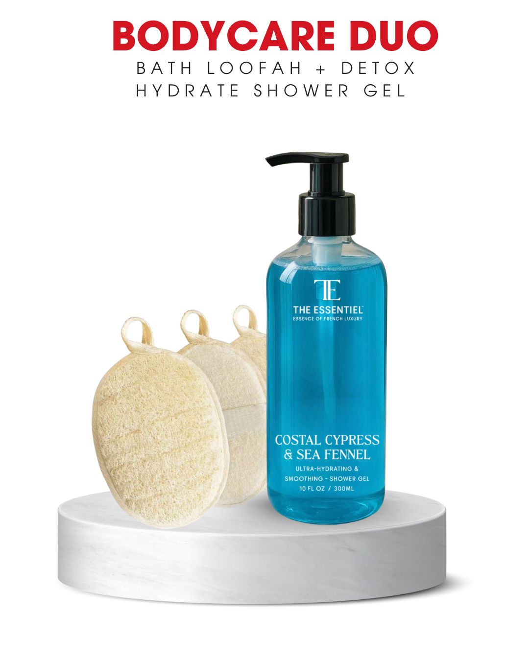 Loofah + Shower gel Bodycare Duo