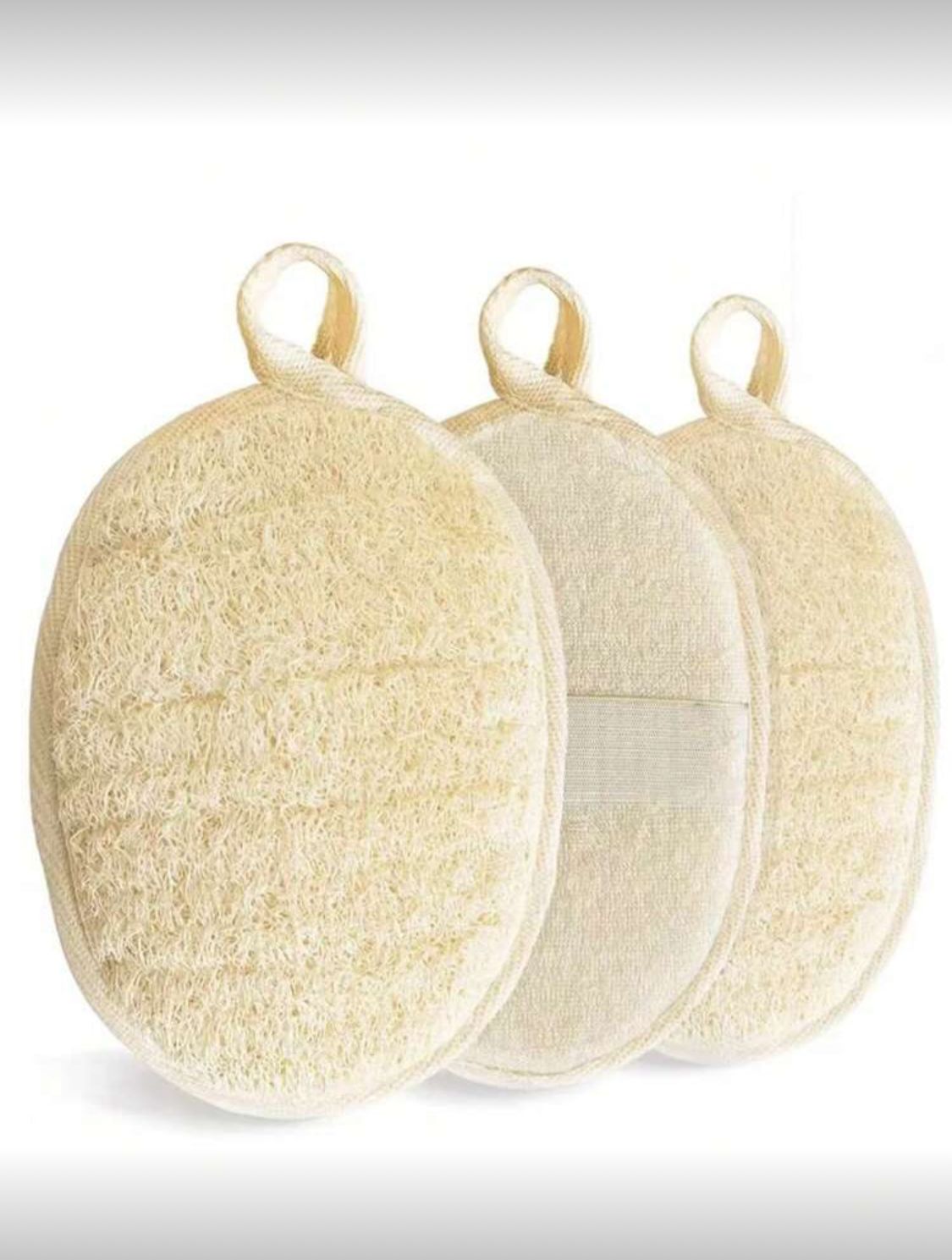 Loofah Exfoliator Sponge -Sensitive Skin Body Scrubber